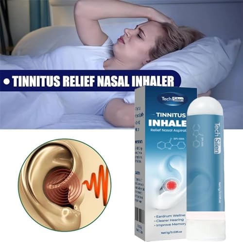 Techsilen for Tinnitus, Techsilen Tinnitus Inhaler, Tinnitus Inhaler, Tinnitus Relief for Ringing Ears, Echoease Tinnitus Inhaler (3 pcs)