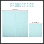 Cocktail Napkin 3-Ply Dessert Napkins Folded 6.5 x 6.5 Inches Disposable Napkins for Dinner Wedding Birthday Party Bridal Anniversary Baby Shower Reception Event (50, Light Blue)