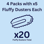 Pledge Duster Refills - Pick Up Dust, Dirt and Lint with a Few Effortless Swipes, Pack of 4x5 Refills