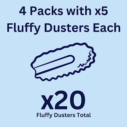 Pledge Duster Refills - Pick Up Dust, Dirt and Lint with a Few Effortless Swipes, Pack of 4x5 Refills