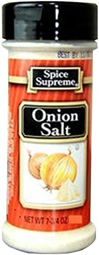 Spice Supreme onion salt, 5.25-oz. plastic shaker