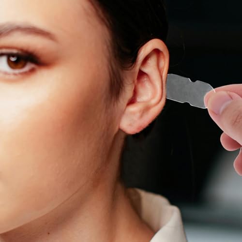 60Pcs Invisible Ear Correction Stickers - Transparent Silicone Ear Tape for Protruding Ears Comfortable Wear for Daily Use