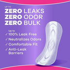 Always Discreet Incontinence Panty Liners for Women with Bladder Leaks, Size 2, Very Light Absorbency, Long Length, Up to 100% Bladder Leak Protection 64 CT