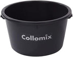 17 Gallon Heavy-Duty Mixing Tub – Rugged Polyethylene Bucket with Side Grips and Roll-Over Lip – Compatible with Hand-Held Power Mixers – Jobsite Tough Construction