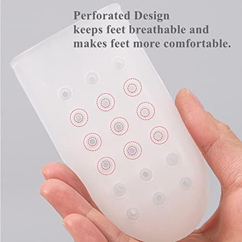 Height Increase Insoles, Invisible Non-Slip Silicone Shoe Lift Cushion, Universal Half Height Increasing Heel Protector Pads for Women and Men