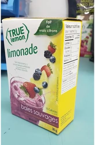 True Lemon WILDBERRY LEMONADE (Pack of 4) 10ct each box. True Citrus