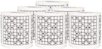 SummitLink Roll of Sudoku Toilet Paper Tissue Napkin Prank Fun Birthday Party Novelty Gift Idea (6 pk)