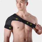 HAPPYNA Shoulder Support Compression Shoulder Brace Men Women, Dislocated Ac Joint, Frozen Shoulder, Arthritis, Scapula Tendinitis, One Size,Right-B
