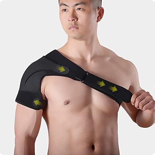 HAPPYNA Shoulder Support Compression Shoulder Brace Men Women, Dislocated Ac Joint, Frozen Shoulder, Arthritis, Scapula Tendinitis, One Size,Right-B