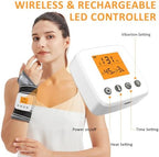AOKESTE Wrist Heating Pad,Vibration Massager Heating Pad for Wrist,Cordless Heated Wrist Brace for Carpal Tunnel, Heating Wrist Wrap for Wrist Tendonitis,3 Vibration Mode,3 Heat Level