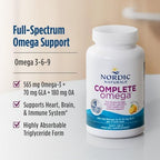 Nordic Naturals Complete Omega, Lemon Flavor - 60 Soft Gels - 565 mg Omega-3 - EPA & DHA with Added GLA - Healthy Skin, Cognition, Positive Mood - Non-GMO - 30 Servings
