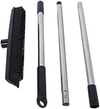 EBTOOLS Multifunction Telescopic Carpet Broom, Pet Hair Dust Removal Tool for Fluff Carpet, Hardwood Floor, Tile, Window, Daily Household (Black)