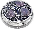 Pill Box in a Celtic Swirls Design (Red)
