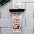 40th Birthday Gifts for Women Men Her Him, Funny Happy Birthday Toilet Paper Roll, 40 Years Old Novelty Gag Gift Ideas for Friends Bathroom Toilet Themed Table Party Supplies Decor