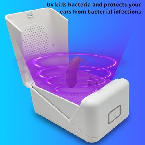 Hearing Aid Dryer Dehumidifier, Used for Daily Drying of Hearing Aids, Keep Them Dry and Clean, Extend Their Service Life, Suitable for The Vast Majority of Hearing Aid Brands