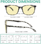 Eyekepper 10-pack Blue Light Block Glasses Women - Fashion Computer Reading Glasses Yellow Tinted +1.00