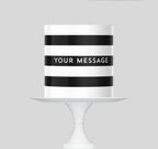 Black and White Striped Fashion Makeup Theme Edible Cake Topper, Icing Sheet, custom topper birthday girl, afro girl birthday