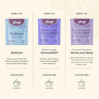 Yogi Relaxation Sampler Box (32 Tea Bags) - 8 Favorite Herbal Teas for Stress Relief & Sleep - Organic & Caffeine Free