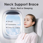RESTCLOUD Neck Brace for Neck Pain and Support, Neck Support Brace, Adjustable Cervical Collar, Gray, 3" Tall, 19.5" Long