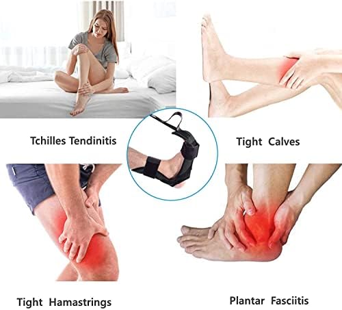 Foot and Calf Stretcher for Plantar Fasciitis, Leg Stretch Band，Improve Leg Stretching，Premium Physiotherapy Stretching Strap Improves Strength and Relief to Heel Spurs, Calf, Thigh and Hip