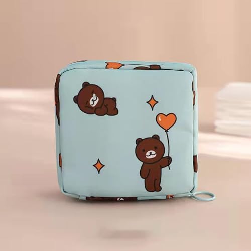 Sanitary Pad Pouch - Sanitary Napkin Storage Bag | Zipper Bag Nursing Pads Containers | Sanitary Pads Pouch Organizer | Nursing Pads Organization Bag with Zipper for School Hotels Trip