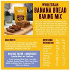 Creative Nature Wholegrain Banana Bread Loaf Mix - Vegan Allergen Safe Gluten Free Dairy Free Nut Free 250g - This Banana Bread Mix is vegan friendly, dairy free and also nut free.