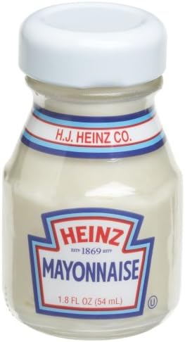 Heinz Mayonnaise, 1.8-Ounce Glass Jar (Pack of 60)