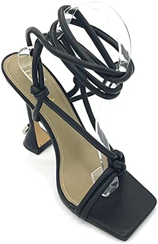 LEMONADE Women's lace up Stiletto High Heel Sandals