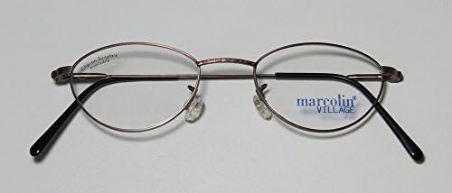 Marcolin Village 47 6395 Womens Suitable For Office Classic Cat Eye With Spring Hinges Made In Italy Eyeglasses/Eyewear (49-19-140, Brown)