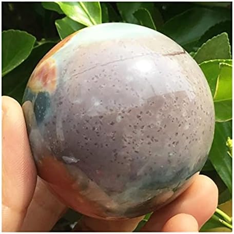 Health & Household Natural Polished Ocean Jasper Crystal Ball Healing Quartz Crystal Spheres Ornaments Gifts for Chakra Home Decoration