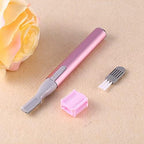 Electric Eyebrow Trimmer, Pink Face Eyebrow Hair Body Blade Razor Shaver, New Painless Portable Eyebrow Shaper Trimmer Kit for Women Men,