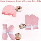 SuzziPad Chemo Care Package for Women & Men, Cooling Gloves, Socks and Cold Caps for Chemotherapy, Ideal for Discomfort of Head, Hand, Feet, L