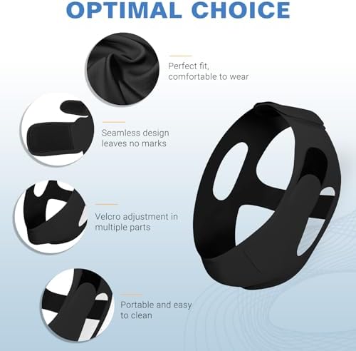 NOIKO Anti Snoring Chin Strap Adjustable, Effective Anti Snoring Device, Snore Stopper Breathable and Durable for Adult