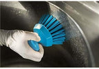 Vikan 38853 Brush,Scrub,Round,Stiff,5",PP/PBT,Blue