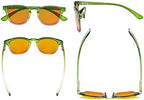Eyekepper Ladies Blue Light Blocking Reading Glasses with Orange Tinted Filter Lens - Night Sleep Computer Readers Women - Green-Pink Frame +2.50