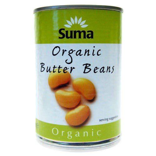 (3 Pack) - Suma - Organic Butter Beans | 400g | 3 Pack Bundle