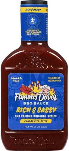 Famous Dave's BBQ Sauce Variety Bundle - 3 pck, Rich & Sassy, Devil's Spit & Texas Pit (58 oz.)