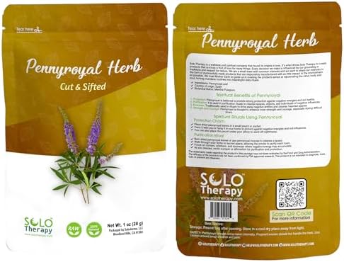 Pennyroyal Herb 28 Grams - Pennyroyal Herb Cut and Sifted - Pennyroyal Dried Herb - Mentha pulegium Resealable Bag (Pennyroyal Herb)