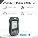 Handheld Fingertip Pulse Oximeter Medical Grade Pediatric Wrap Probe for Baby Kids Spot Checking Black Continuous Pulse Oximeter Adult Tracking Fast Accurate SpO2 Pulse Rate Respiration Rate Customizable Audio Visual Alarm