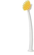 2/1Pack Multifunction Scrub Dish Brushes, Long Handle, Suction Cup, Space Saving (White-1Pack)