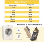 L-RUN Womens Slippers Wide Toe Box Barefoot Diabetic Shoes Women Ladies Winter House Shoes for Indoor and Outdoor