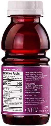 Kedem Concord Grape Juice, 8oz Plastic Bottle (24 Pack)