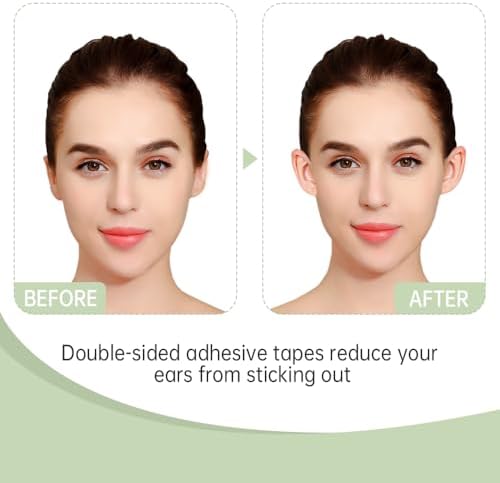 Ear Tapes For Big Ear Problem, Invisible Ear Lobe Tapes Transparent Cosmetic Ear Stickers for Adults 30 pcs