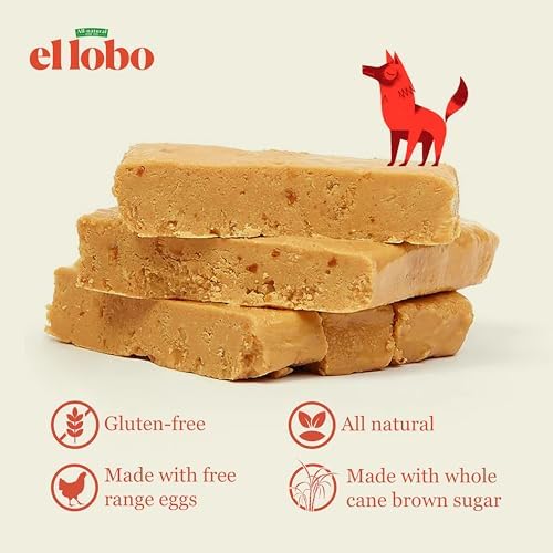 El Lobo Jijona Turron Blando Nougat 3 Pack, Creamy Spanish Almond - Traditional Soft Turrone From Spain, Made with Honey, Gluten Free, 3 x 150g (5.3 oz each)