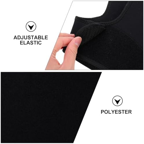 FRCOLOR Adjustable Black Extra Large Support Strap Breathable Relief Shoulder Brace for Fitness Exercise and Athletic Use