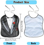 Funny Adult Bibs for Women Men, Washable and Reusable Bibs for Adults, Dining Clothing Protectors Novelty Gag Gifts