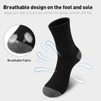 20 Pairs Mens Crew Socks - Breathable Thin Quarter Socks for Men Size 8-12/12-16, Casual Bulk Value Pack