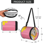 A Funny Cat Print Zippered Toilet Paper Holder, Portable Hanging Tissue Box for Home & Cars