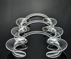 15 pcs Speak Out Dental Cheek Retractor Watch Ya Mouth Game C Adult Kids Teeth Whitening Mouth Opener S M L Blue Clear -Large