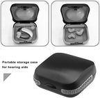 ECSiNG 2Pcs Hearing Aid Storage Box Hearing Aid Hard Case Protective Box Hearing Aid Container Hearing Aid Accessories 6.5x6.5x2.8cm ABS